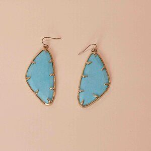 Turquoise & Gold Kendra Scott Earrings